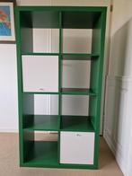 Groene Kastenwand met vakken en deuren, Ophalen, Gebruikt, Kunststof, Met deur(en)