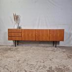 Vintage jaren 60 Deens sideboard, wandmeubel dressoir teak, Ophalen, Scandinavisch, tv meubel, tv kast, pastoe, Gebruikt, Teakhout