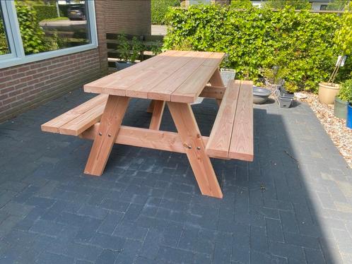 Geschaafde douglas picknick/tuin tafels 2 meter, Tuin en Terras, Picknicktafels, Nieuw, Rechthoekig, Ophalen of Verzenden