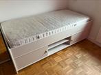 Bed 90x200 met opbergruimte onder bed met Auping spiraal, 90 cm, Gebruikt, Ophalen of Verzenden, Eenpersoons
