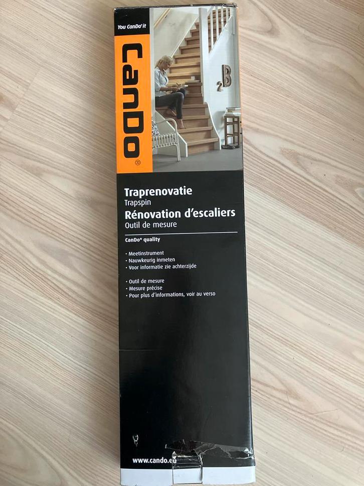 CanDo Trapspin traprenovatie, 70% van winkelprijs, Doe-het-zelf en Verbouw, Meetapparatuur, Zo goed als nieuw, Toebehoren, Ophalen of Verzenden