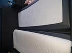 Lederen boxspring, Ophalen, Overige materialen, Gebruikt, Zwart