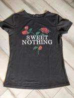 Shirtje S, Zwart, Ophalen of Verzenden, Zo goed als nieuw, Korte mouw