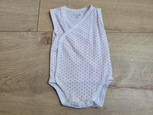 PRENATAL witte omslag romper met stipjes maat 50 ~ TH2095, Kinderen en Baby's, Babykleding | Maat 50, Gebruikt, Meisje, Nacht- of Onderkleding