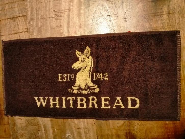 Whitbread bier drank vintage logo bardoekje bar doek logo, Verzamelen, Biermerken, Gebruikt, Overige typen, Overige merken, Ophalen of Verzenden