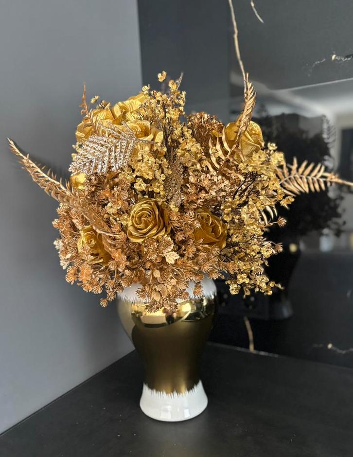 Echte eyecatcher compleet met vaas, Huis en Inrichting, Woonaccessoires | Droogbloemen, Nieuw, Ophalen of Verzenden
