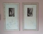 Twee mooie schilderijen - 57x102 cm, Antiek en Kunst, Ophalen