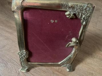 Art deco art nouveau jugendstil antieke messing fotolijst beschikbaar voor biedingen