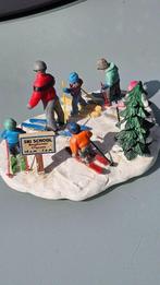 Skischool kerstdorp van Lemax, Ophalen of Verzenden, Gebruikt