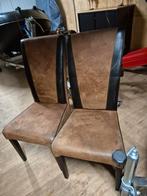 6 stoelen, Ophalen, Gebruikt, Bruin, Eén