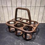 Vintage Curver flessendrager bruin, Ophalen of Verzenden, Zo goed als nieuw