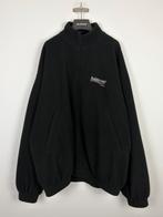 Balenciaga Political Campaign Fleece Teddy Zip-Up Jas Maat 3, Maat 52/54 (L), Zwart, Ophalen of Verzenden, Zo goed als nieuw