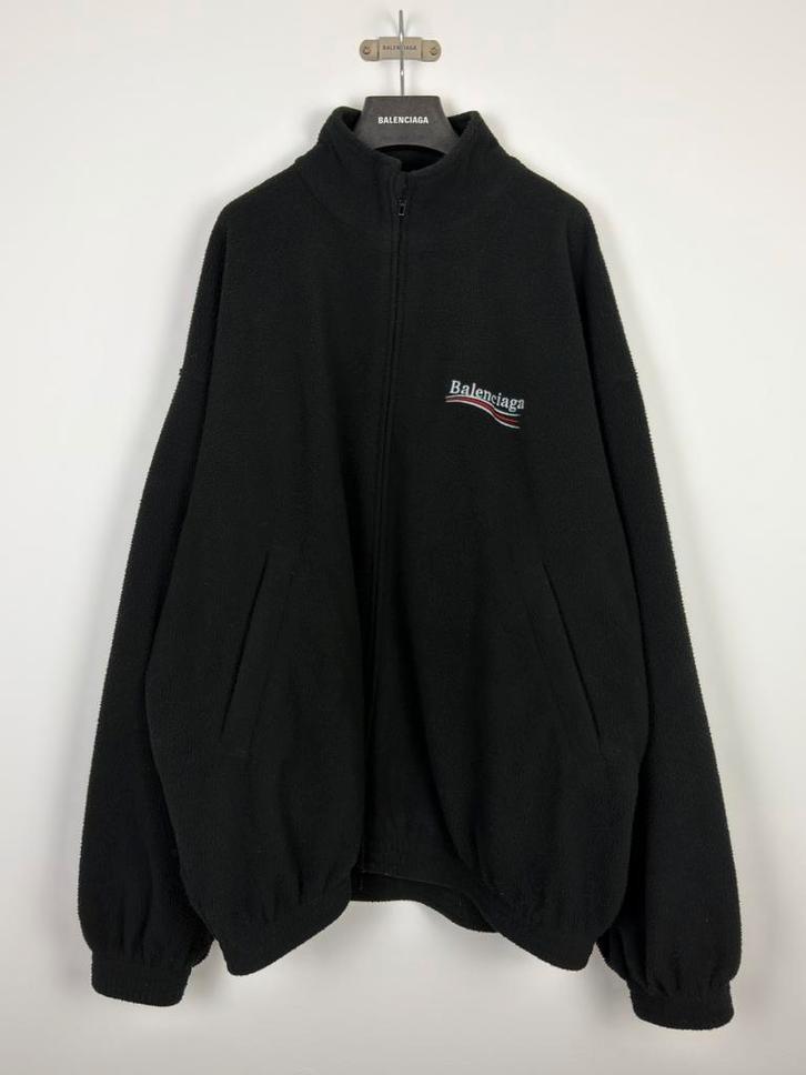 Balenciaga Political Campaign Fleece Teddy Zip-Up Jas Maat 3, Kleding | Heren, Truien en Vesten, Zo goed als nieuw, Maat 52/54 (L)
