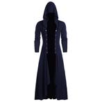 Paarse lange heren steampunk jas (victoriaanse middeleeuwse), Verzenden, Nieuw, Historisch, Kleding