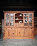 Grote / Brede teakhouten winkelkast | Apothekerskast  #2648, Niet ingevuld, Gebruikt, Met deur(en), 200 cm of meer