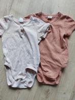 Bruine en beige romper maat 80, Kinderen en Baby's, Babykleding | Maat 80, Ophalen of Verzenden, Jongetje of Meisje, Zo goed als nieuw