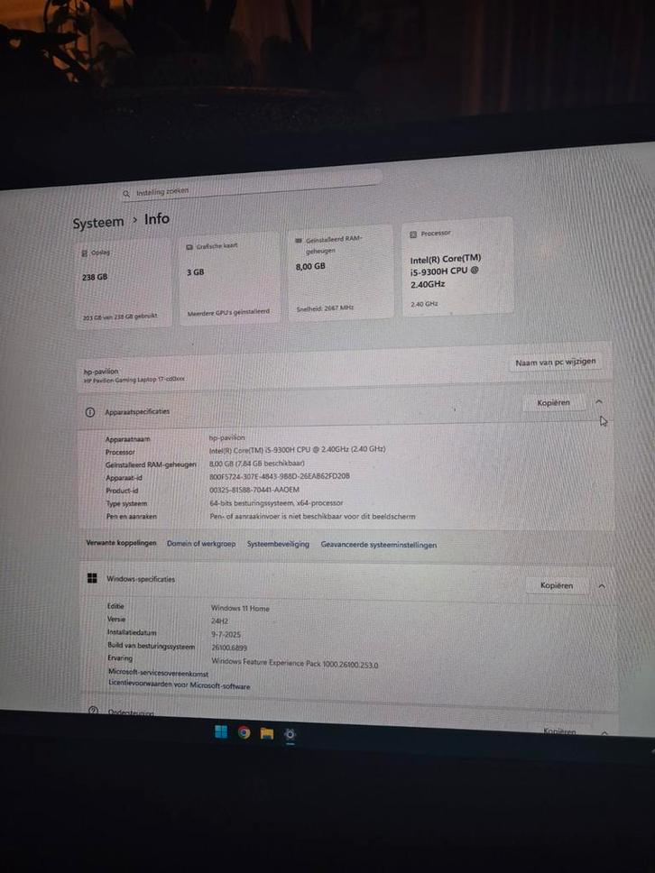 Gaming Laptop - HP Pavilion Gaming 17, Computers en Software, Windows Laptops, Gebruikt, 17 inch of meer, HDD, SSD, 2 tot 3 Ghz