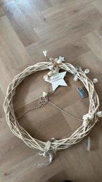 Cremekleurige Kerstkrans, Diversen, Kerst, Ophalen of Verzenden, Gebruikt
