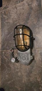 Industriële Wandlamp, Huis en Inrichting, Lampen | Wandlampen, Ophalen of Verzenden, Gebruikt, Glas, Industrieel