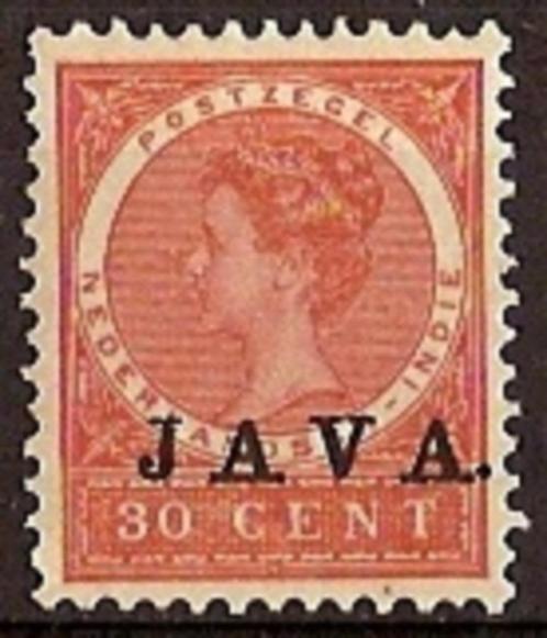 Ned-Indie NVPH nr 77 ongebruikt Opdruk JAVA 1908, Postzegels en Munten, Postzegels | Nederlands-Indië en Nieuw-Guinea, Postfris