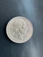 Halve Gulden Willem III 1863 zilver, Postzegels en Munten, Munten | Nederland, ½ gulden, Koning Willem III, Zilver, Ophalen of Verzenden