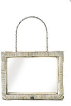 2x Riviera Maison rustic rattan mirror Rectangular spiegel, Minder dan 50 cm, Nieuw, Ophalen of Verzenden, Minder dan 100 cm