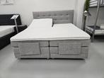 Elektrische boxspring 180x200cm showmodel nu € 999,00, Ophalen of Verzenden, 180 cm, 200 cm, Grijs