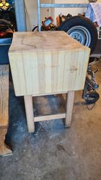 Hakblok,Slagers Hakblok WAUW EEN PLAATJE, Antiek en Kunst, Curiosa en Brocante, Ophalen