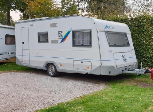 Knaus Eurostar 510, Caravans en Kamperen, Caravans, Particulier, Treinzit, Knaus, Vast bed, Gascomfoor, Kachel, Koelkast, Luifel