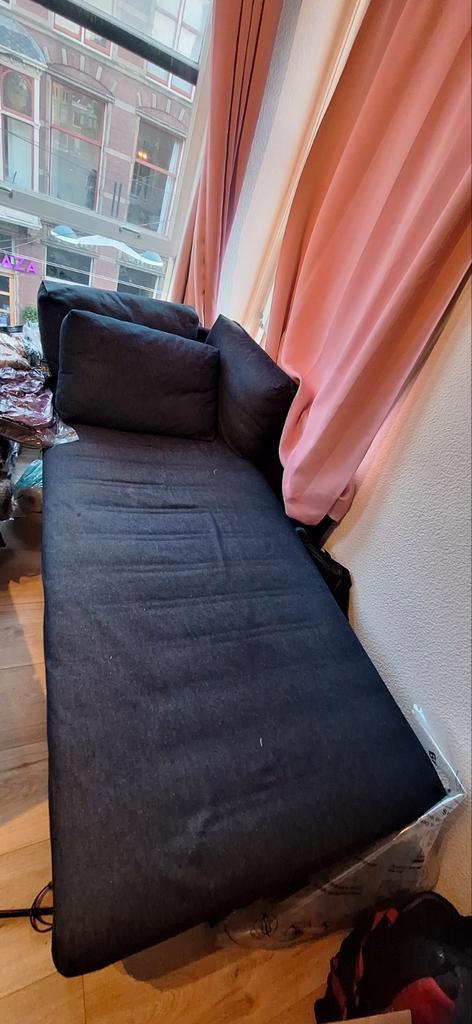 Sofa, Huis en Inrichting, Slaapkamer | Slaapbanken, Gebruikt, 90 cm, 210 cm, Tweepersoons, Blauw, Ophalen