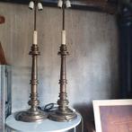 Sciolari, 2 zeer grote midcentury bronzen schemerlampvoeten., Ophalen