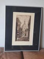 Frans IJserinkhuijsen - Vrouwenkerksteeg Leiden (1892-1959)., Antiek en Kunst, Kunst | Etsen en Gravures, Ophalen