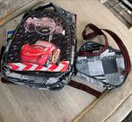 Leuke rugzak en tas set met cars print, Overige merken, 25 tot 40 cm, Ophalen of Verzenden, Zo goed als nieuw