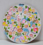 Decoratief bord met bloemen, Ophalen of Verzenden