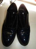 F1481 CARA ROSA mt 39 instappers zwart blauw brogues leder, Instappers, Zo goed als nieuw, Cara Rosa, Verzenden