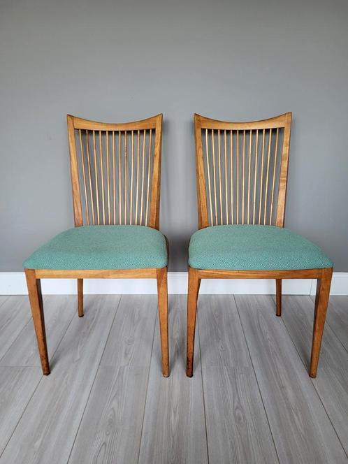 Set vintage spijlstoelen, Huis en Inrichting, Stoelen, Zo goed als nieuw, Eén, Ophalen