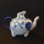 Vintage Blue Willow China kleine olifant patroon theepot, Antiek en Kunst, Ophalen of Verzenden