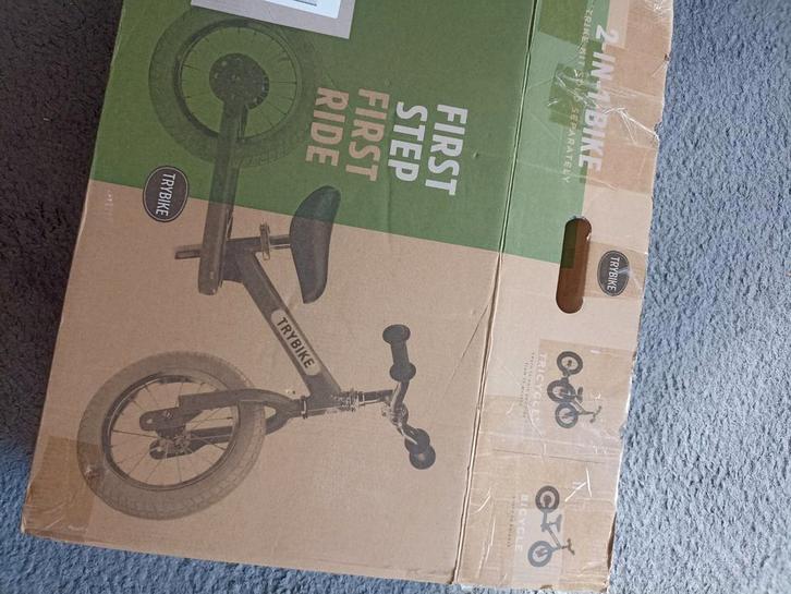 Trybike Groen Loopfiets, Kinderen en Baby's, Speelgoed | Buiten | Voertuigen en Loopfietsen, Zo goed als nieuw, Loopfiets, Ophalen of Verzenden