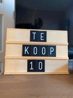 Houten letterbord, Ophalen of Verzenden, Zo goed als nieuw