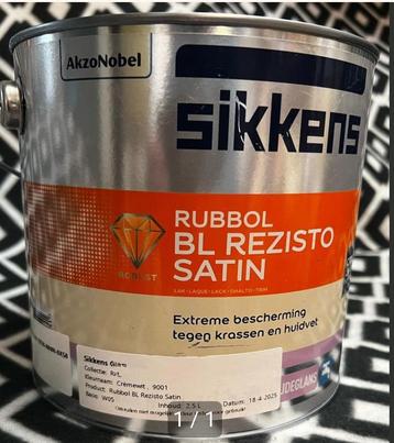 Sikkens Rubbol BL Rezisto Satin - 2.5L  9001 beschikbaar voor biedingen