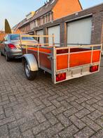Aanhanger 1.96x1.22m + Opbergkist, Auto diversen, Aanhangers en Bagagewagens, Ophalen, Gebruikt