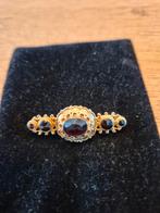antiek gouden broche met granaat edelsteen, Sieraden, Tassen en Uiterlijk, Antieke sieraden, Ophalen of Verzenden, Goud, Broche