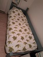 Eenpersoonsbed met lattenbodem, Ophalen, 90 cm, Eenpersoons, Blauw