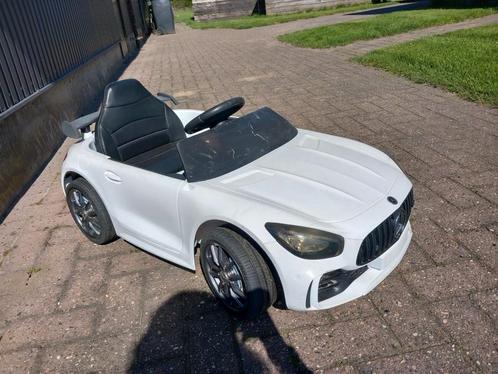 DEFECT Witte (niet meer elektrische) kinderauto van Mercedes, Kinderen en Baby's, Speelgoed | Buiten | Accuvoertuigen, Gebruikt