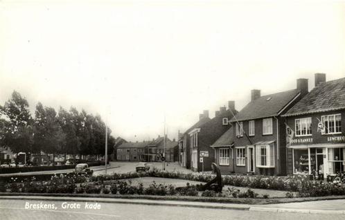 Breskens, Grote kade - auto bakker - ongelopen, Verzamelen, Ansichtkaarten | Nederland, Ongelopen, Zeeland, 1920 tot 1940, Ophalen of Verzenden