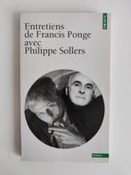 Entretiens de Francis Ponge avec Philippe Sollers, Non-fictie, Diverse auteurs, Ophalen of Verzenden, Zo goed als nieuw