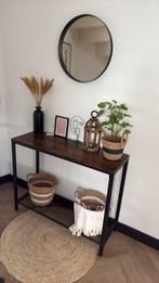 Bijzet tafel, Huis en Inrichting, Tafels | Sidetables, Ophalen, 50 tot 100 cm, Rond, Zo goed als nieuw