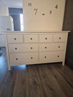 Ikea hemnes ladekast wit gebeitst met 8 lades., Huis en Inrichting, Ophalen, 5 laden of meer, Zo goed als nieuw, Minder dan 100 cm