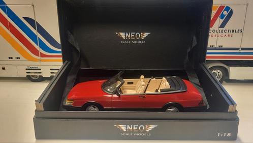 Neo Scale Models Saab 900 S 16v Cabriolet Red, Hobby en Vrije tijd, Modelauto's | 1:18, Gebruikt, Auto, Overige merken, Ophalen of Verzenden