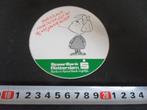 sticker SpaarBank ROTTERDAM Hans is leuker. maar Pieter zegt, Verzamelen, Ophalen, Zo goed als nieuw